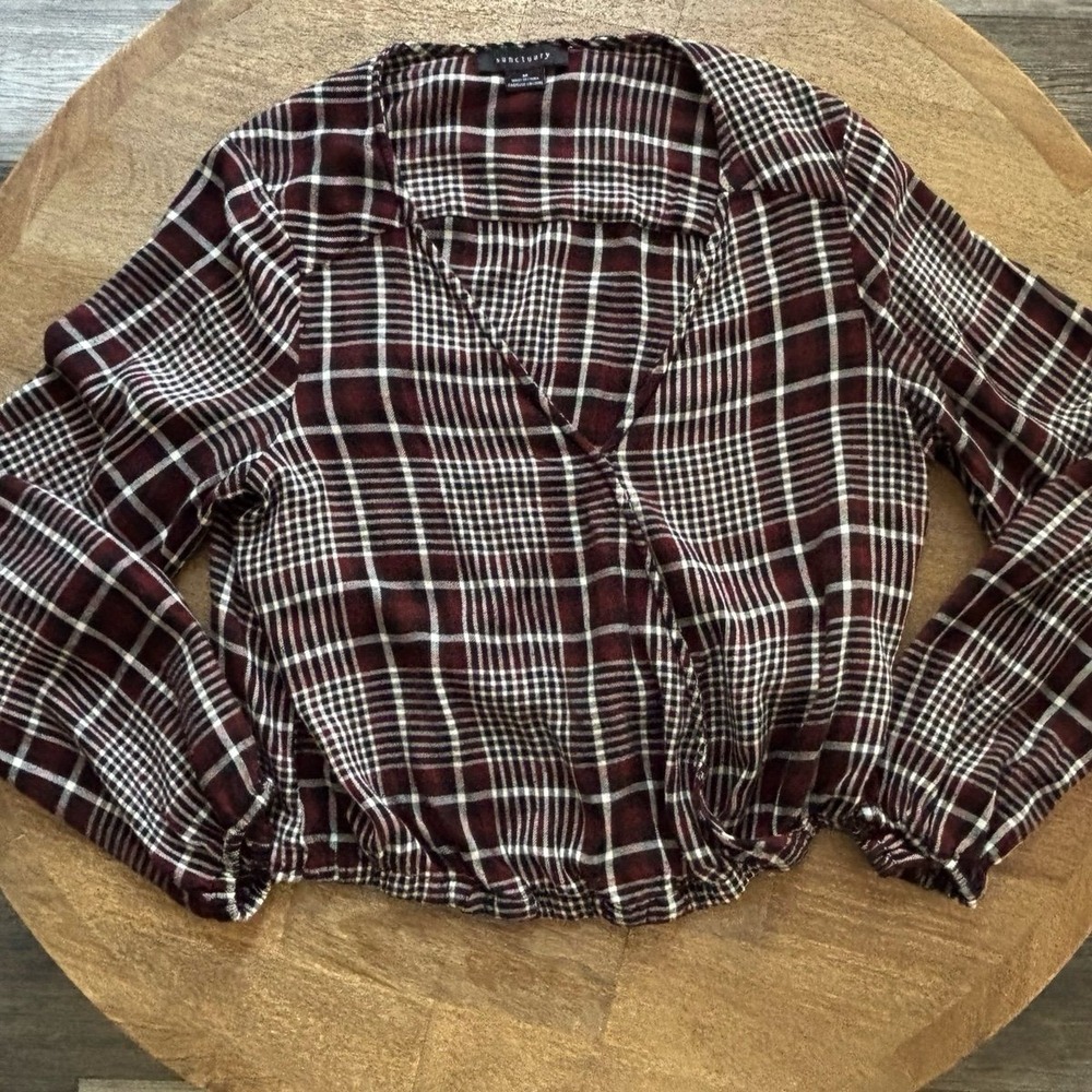Sanctuary Plaid Top